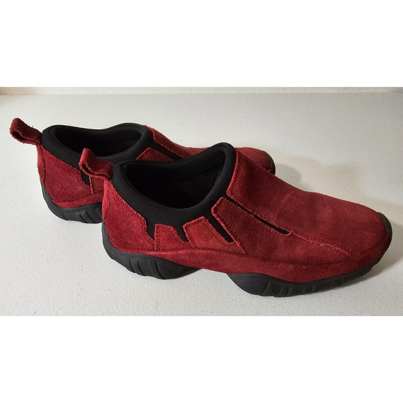 Mootsies Tootsies Women's Maxim Red Leather Suede Slip On Loafers Size 9 M - Picture 2 of 6